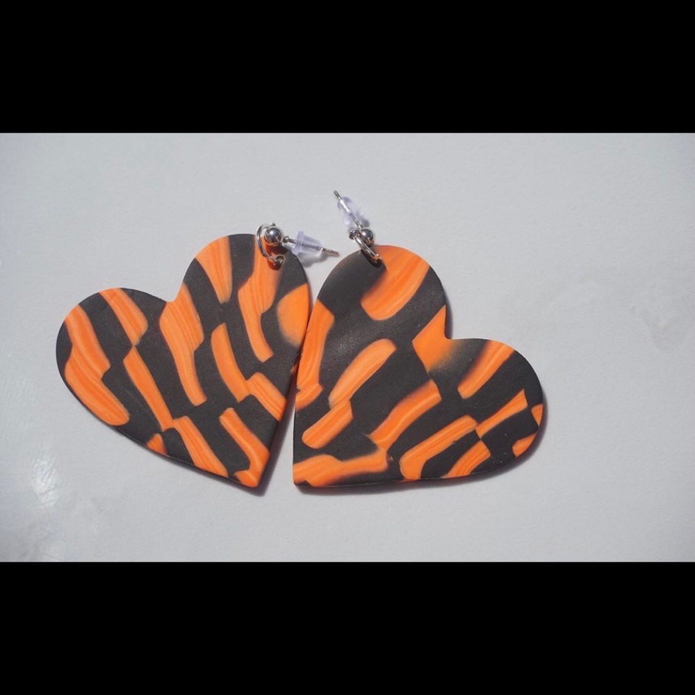 Pumpkin Spice Clay Earrings